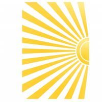 Sunbeam Layering Stencil, - Layering 11.43 x 16.51 cm Texture Mixed