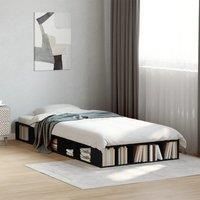 Bed Frame without Mattress Black 90x190 cm Single