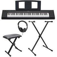 Yamaha NP-15 Piaggero Digital Keyboard with 61 Touch Sensitive Keys and 15 Instrumental Voices, Lightweight and Portable