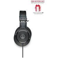 Audio-Technica ATH-M30X Professional Headphones - Black & Stagg 3m XLR to XLR Plug Microphone Cable
