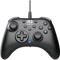 HORI HORIPAD Turbo (Black) Wired Controller for Nintendo Switch 2 - Officially Licensed by Nintendo