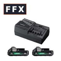 Hikoki UC18YFSLJFZ 2x2Ah 18v Battery Charger Starter Pack