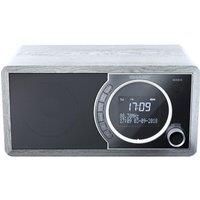 SHARP DR-450(GR) 6W DAB+ and FM Digital Radio with Bluetooth, LED Display and Alarm Clock – Grey