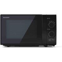 Sharp YC-GS01U-B 700W Solo Microwave Oven with 20 L Capacity, 6 Power Levels & Defrost Function – Black