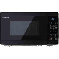 SHARP YC-MS02U-B 800W 20L Solo Digital Touch Microwave Oven with 11 Power Levels & 8 Cooking Programmes – Black