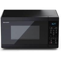 SHARP YC-MS02U-B 800W 20L Solo Digital Touch Microwave Oven with 11 Power Levels & 8 Cooking Programmes – Black