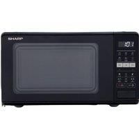 Sharp Black Microwave Oven 17 L Solo Digital 700W with Defrost, RS172TB-UK