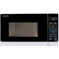Sharp R272WM Solo Touch Control Microwave, 20 Litre capacity, 800W, White