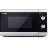 Sharp YC-MS01U-S 800W Solo Microwave Oven with 20 L Capacity, 5 Power Levels & Defrost Function – Silver