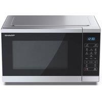 Sharp YC-MS51U-S Solo Digital Microwave Oven 900W, 25 L Capacity & 11 Power Levels - Silver