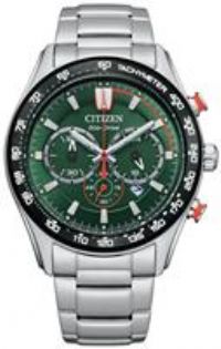 Citizen Men's Eco-Drive Black Sterling Silver Bracelet Watch