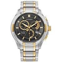 Citizen Classic 8700 Black Dial , Two Tone Bracelet Watch