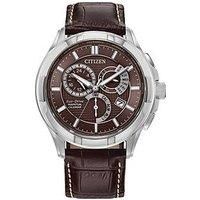Citizen Classic 8700 Brown Dial And Strap Watch