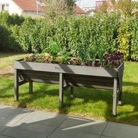 VegTrug VTGWMD 0397 Wash Raised Bed Planter, Grey, 1.8 m