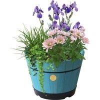VegTrug Medium 46cm Barrel Tapered Planter  Powder Blue