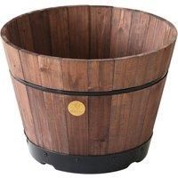VegTrug Small 37cm Barrel Tapered Planter - Dark Brown