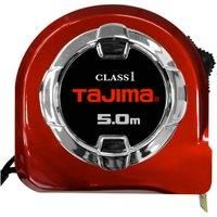 Tajima H1550MW Class 1"Hi Lock" Measuring Tape, Red, 5 m x 25 mm