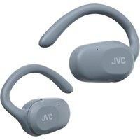 JVC HA-NP40T-A Nearphones Wireless Open-Ear Headphones with Pivot Motion Ear Hooks, Bluetooth 5.4, 26 Hours Playtime - Blue