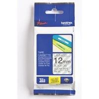 Brother Black On Clear Strong Label Tape 12Mm X 8M - TZES131