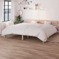 Bed Frame Solid Wood Pine 180x200 cm Super King Size