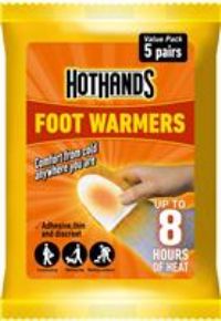 HOTHANDS Foot Warmers Value Pack - Pack of 2 (5 pairs each) - 8 hours of heat - Air activated - Ready to use