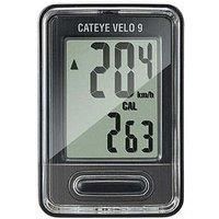 Cateye Velo 9 Wired Cycle Computer  Black