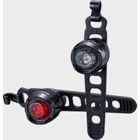 CatEye Unisex's Orb Front And Rear Polished Light Set, Black, One Size