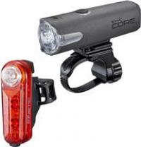 Cateye Sync Core And Kinetic Light Set 500 lumens.
