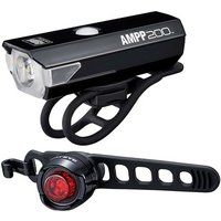 CatEye Unisex/'s AMPP 200/Orb RC Light Set Bicycle, Black, One Size