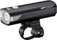 CatEye Ampp 2200 Super Bright LED Bicycle Front Light - 2200 Lumens OptiCube Technology - IPX4 Waterproof Rated - FlexTight Easy Fit Bracket - USB C Rechargeable - Cycling Light