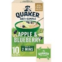 Quaker Oat So Simple Apple & Blueberry Porridge Sachets 10x36g