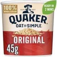 Quaker Oat So Simple Original Porridge Pot, 45g