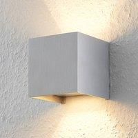 Arcchio Zuzana aluminium wall light, G9, angular