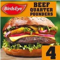 Birds Eye 4 Original Beef Quarter Pounders with Onion 454g