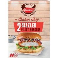 Birds Eye 2 Chicken Shop Sizzler Fillet Burgers 227g