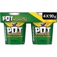 Pot Noodle Standard Pot Chicken & Mushroom 4 x 90 g