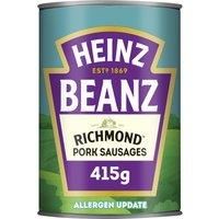Heinz Baked Beans & Richmond Pork Sausages 415G