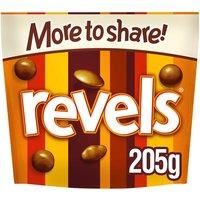 Revels Milk Chocolate with Raisins, Coffee or Orange Bites Sharing Pouch Bag 185g