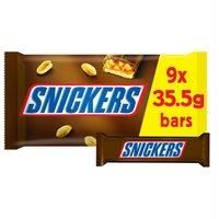 Snickers Chocolate Snack Size Bars Multipack 8 x 35.5g