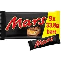 Mars Caramel, Nougat & Milk Chocolate Snack Bars Multipack 8x33.8g