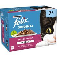 Felix 12 Pouches Senior Meat Selection Cat Food