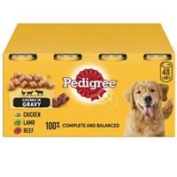 Pedigree Adult Selection Multipack 12 x 400g - Meat Selection in Gravy (Chicken, Lamb & Beef)