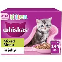 Whiskas Kitten Pouch Multipack 12x85g Mixed Selection In Jelly