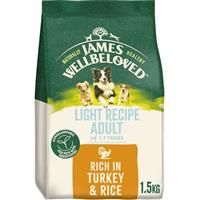 James Wellbeloved Adult Dog Light Hypoallergenic Turkey & Rice - 1.5kg