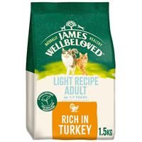 James Wellbeloved Adult Cat Light Hypoallergenic Turkey & Rice - 1.5kg
