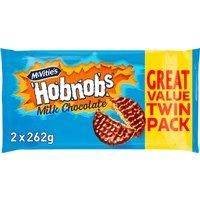 McVitie's Hobnob's The Oaty One Milk Chocolate 2 x 262g