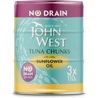 John West Tuna Chunks with a Little Sunflower Oil 3 x 110g