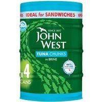 John West Tuna Chunks in Brine 4 x 132g