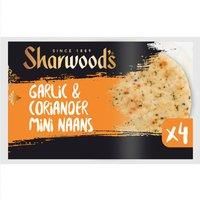 Sharwood's 4 Garlic & Coriander Mini Naans