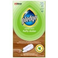 PLEDGE FLUFFY DUSTER STARTER PACK 1 HANDLE AND 2 DUSTERS FAST DELIVERY BRAND NEW
